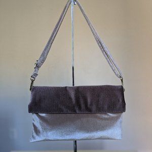Anthropologie Velvet Crossbody Clutch